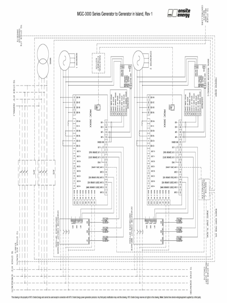 Mgc 3000 series generator to generator in island drawing pdf