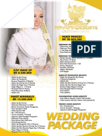 Mayumi Wedding Pricelist 2022