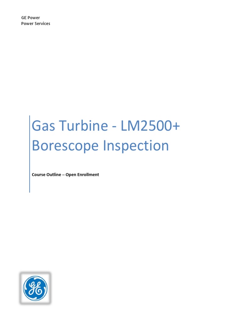 OAER10201 Gas Turbine LM2500 Plus Borescope Inspection 2 Days PDF
