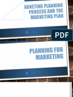 The Marketing Planning Process and The Marketing Plan