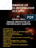 Presentation On Rti Act 2005 Legal - 2