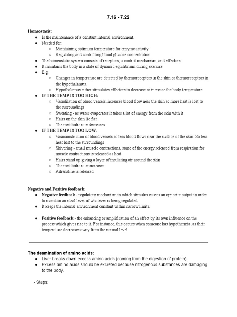Biology 7C 1 | PDF | Kidney | Homeostasis