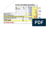 Daraz commission and profit calculation