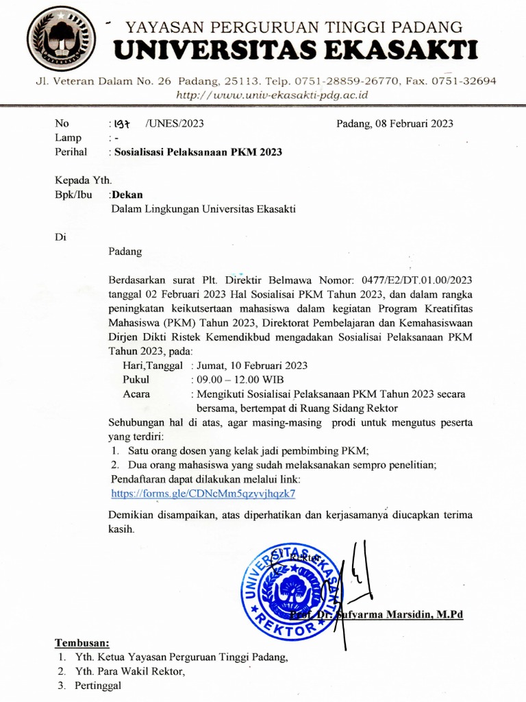 Sosialisasi PKM 2023 | PDF
