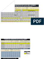 Horarios Transporte Actualizado 25 Enero 2023-Playa Del Carmen