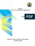 Laporan Hasil Survei Kepuasan Masyarakat