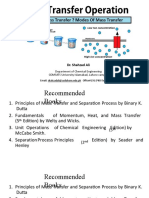 COMSATS University Recommended Books for Mass Transfer