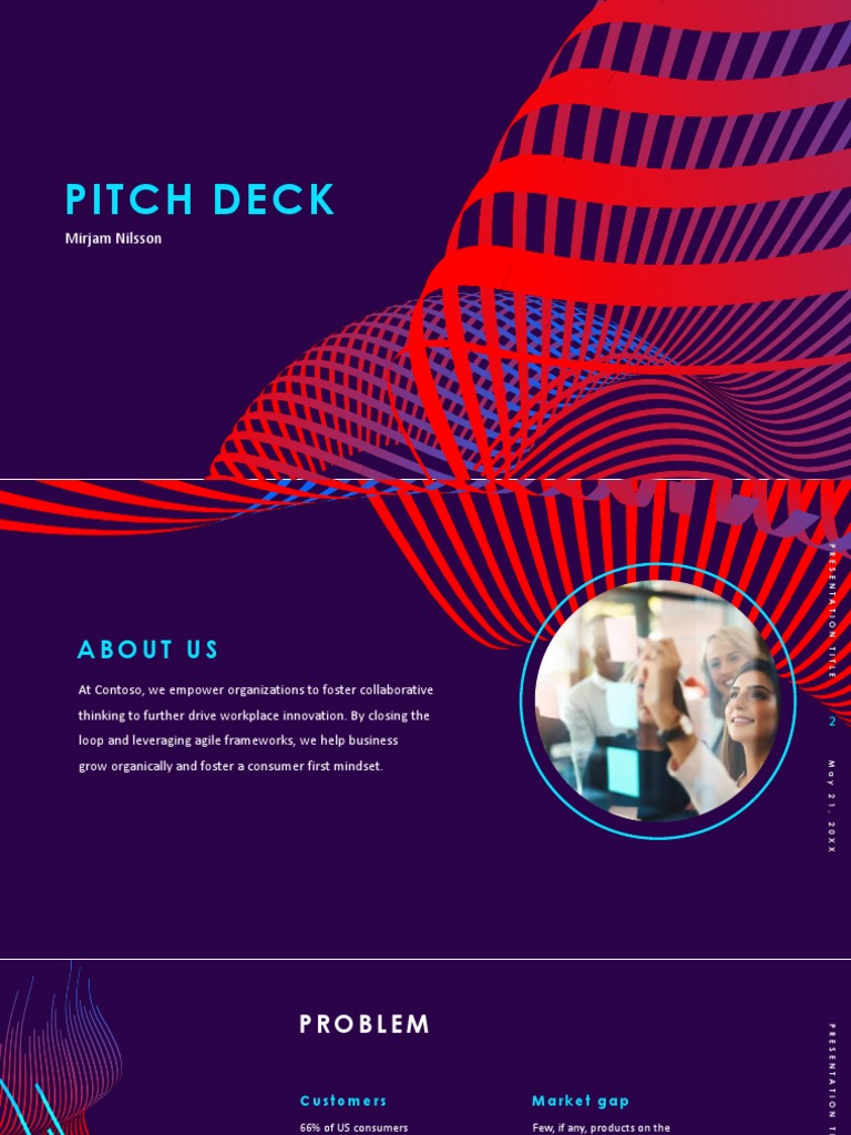 Pitch Deck Sample PDF Business
