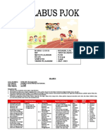 Silabus PJOK Kelas 5 Semester Ganjil 2022 2023