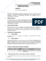 Informe #00 TDR Serv Cerco Perimetrico