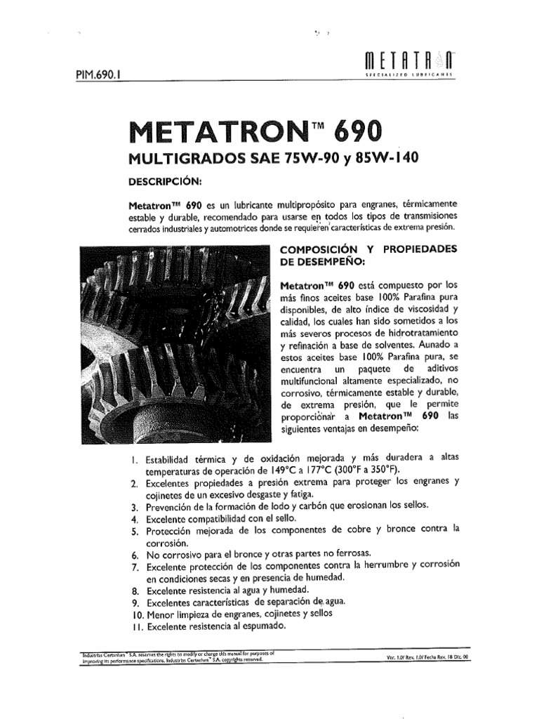 Metatron 690 | PDF