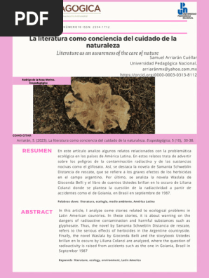 La literatura como conciencia del cuidado de la naturaleza