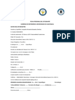 Ficha Personal Del Estudiante Carrera de Enfermeria Jacquelin Basantes1