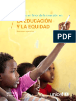 La Educación y La Equidad UNICEF