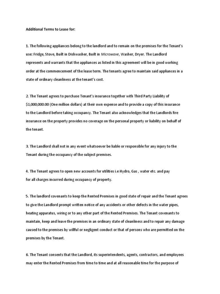 Airbnb Lease Addendum Terms | PDF | Leasehold Estate | Landlord