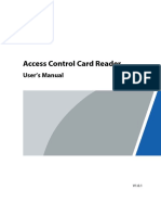 Access Control Card Reader - User's Manual - V1.0.1