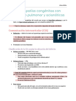 Cardiopatías Congénitas Con Hiperflujo Pulmonar y No Cianóticas