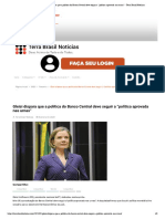 Gleisi Dispara Que A Política Do Banco Central Deve Seguir A "Política Aprovada Nas Urnas" - Terra Brasil Notícias