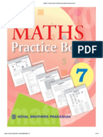 Maths Practice Book With Mental Mathematics Book 7