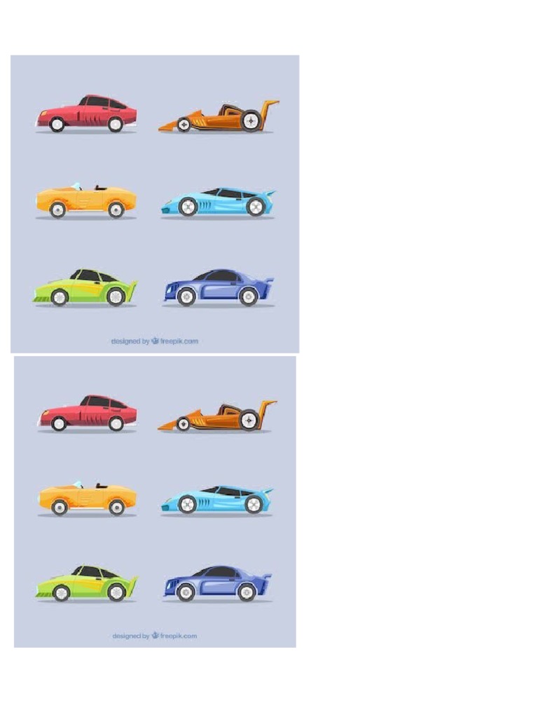 Carros para Recortar | PDF