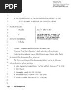 Brayn Kohberger Kaylee Goncalves Memorandum in Support of Motion For Appeal AndOr Clarification of Amended Nondissemination Order