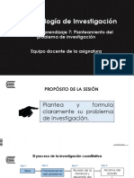 Planteamiento del problema de investigación