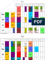 Horarios Por Sección Colegio Gregorio José Ramírez Castro