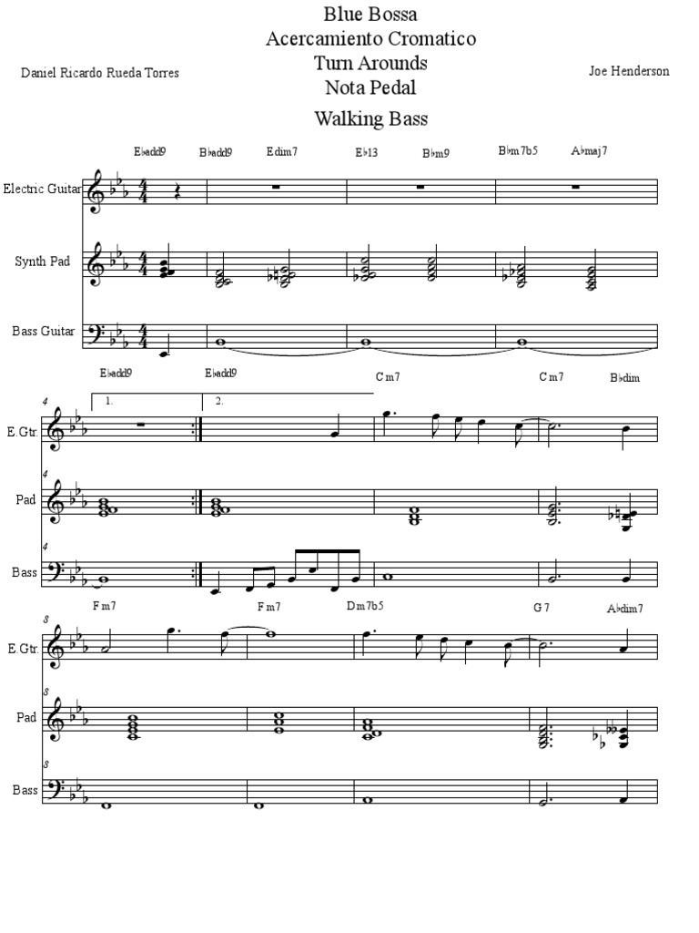 Blue Bossa Nuevo | PDF