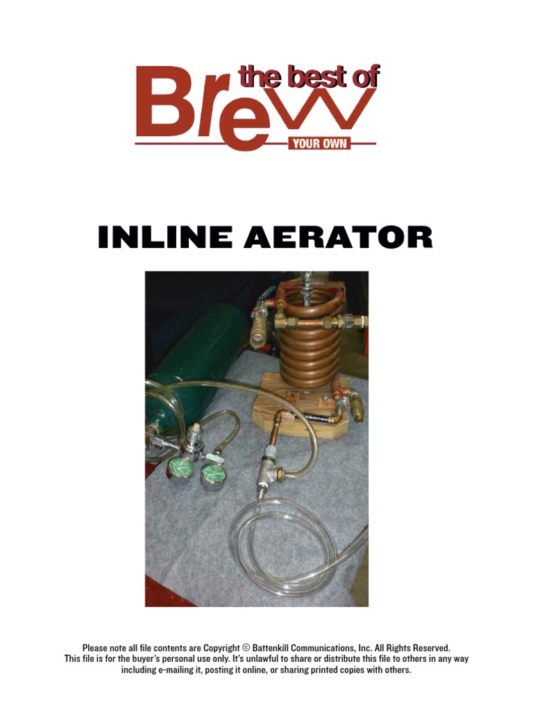 Inline Aerator 1 PDF Homebrewing Brewing