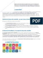 El Desarrollo Sostenible Representa La Transición de La Sociedad Actual A Una Sociedad Más Respetuosa Con El Medio Ambiente