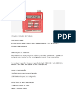 Configurações e medição DOS 500