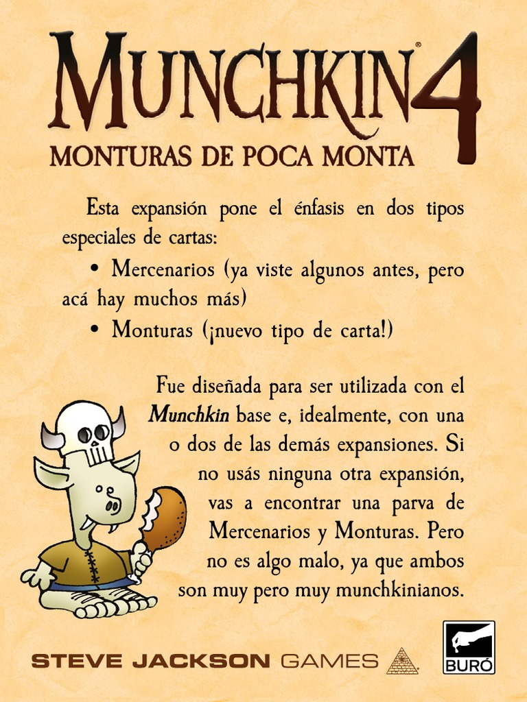 Munchkin 4 expansíon reglamento | PDF