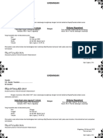 Contoh Undangan Sukuran / Genduri Format PDF