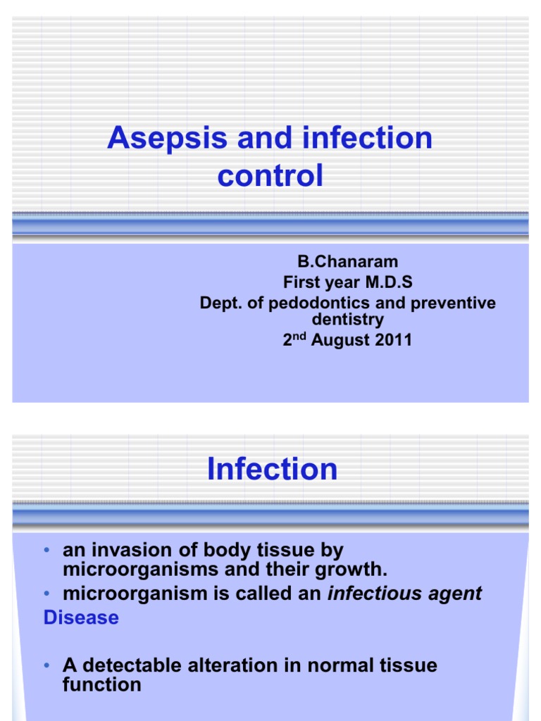 Asepsis and Infection Control | PDF | Infection | Infection Control