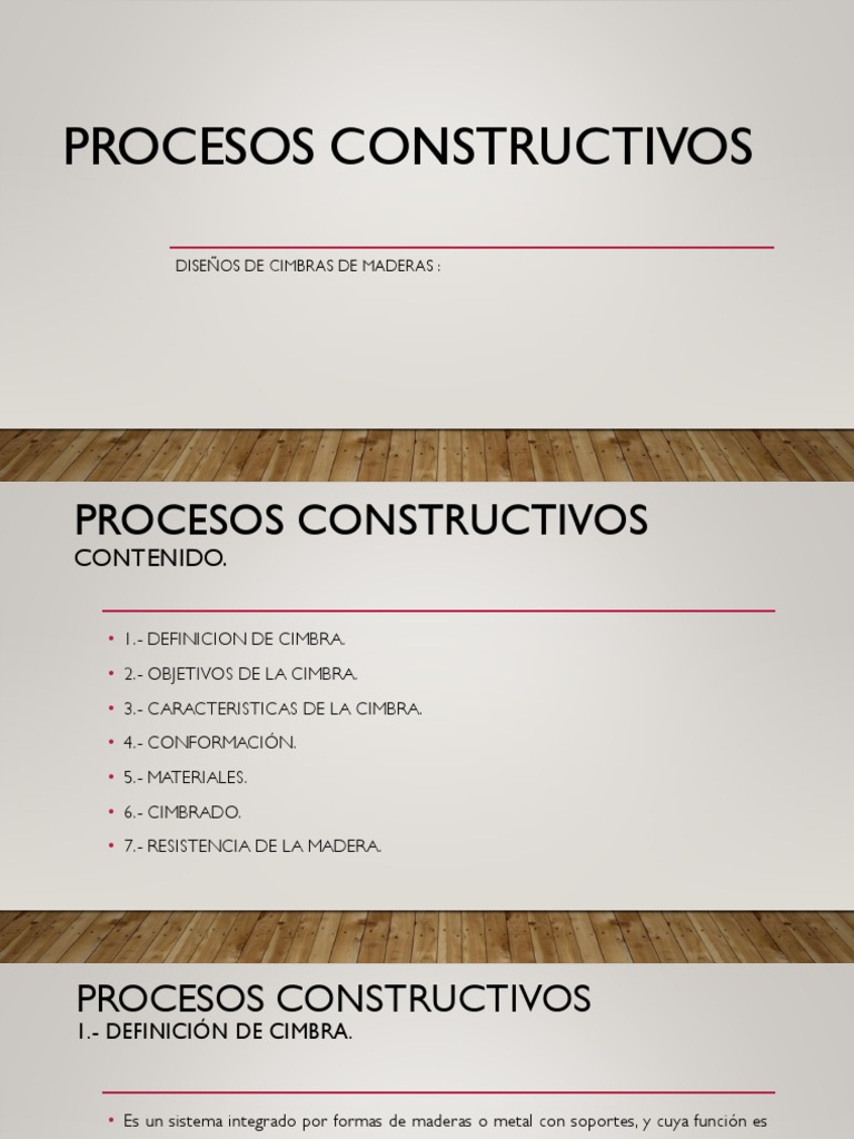 Diseño y Proceso de Cimbras de Madera | PDF | Hormigón | Madera