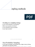 Sampling Methods and Collecting Data