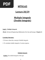 Lecture 2829multiple IntegralsDouble Integrals