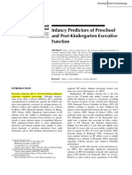 Infancy Predictors of Preschool and Post-Kindergarten Executive Function. KRAYBILL e BELL (2012)