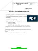 Resustado de Inspeccion de Retroexcavadora Foton. 19.10.22