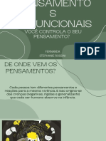 Pensamentos disfuncionais e como controlá-los