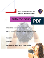 Shampoo sólido natural