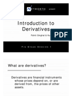 Introduction To Introduction To Derivatives: and Present