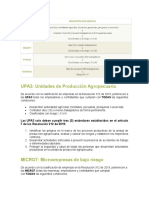 UPA3, Microempresas y PYMES bajo riesgo