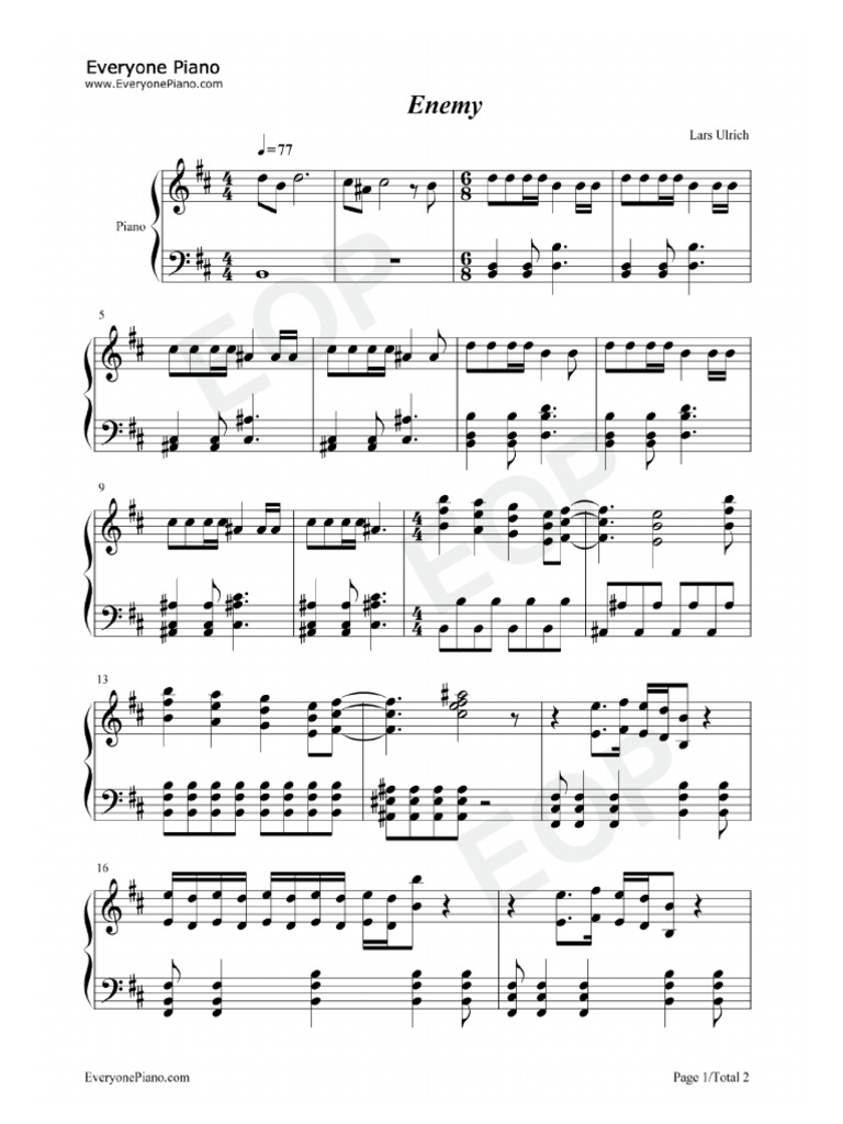 Enemy - Imagine Dragons | PDF
