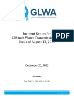GLWA Incident Report For 120 Inch Water Transmission Main Break On August 13 2022 Final