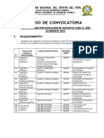 Aviso de Convocatoria para Contratación de Docentes - FIQ - 2023