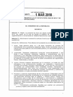 Ley 1885 Del 01 de Marzo de 2018