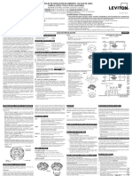 PK-A3135-10-04-2C-W - Instruction Sheet - Line Voltage Dimming Room Controller - Spanish Unlocked