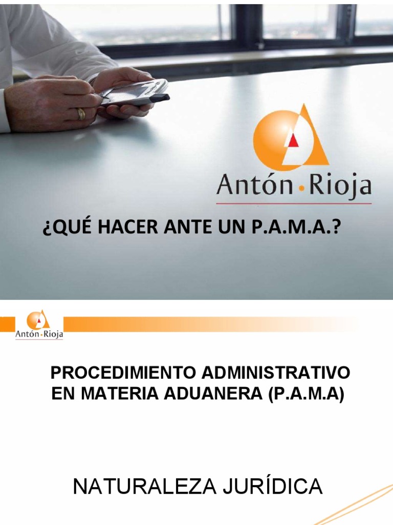 Material Que Hacer Ante Un PAMA 2021 | PDF | aduana | Barreras no ...