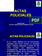 Actas Policiales Clase AMV